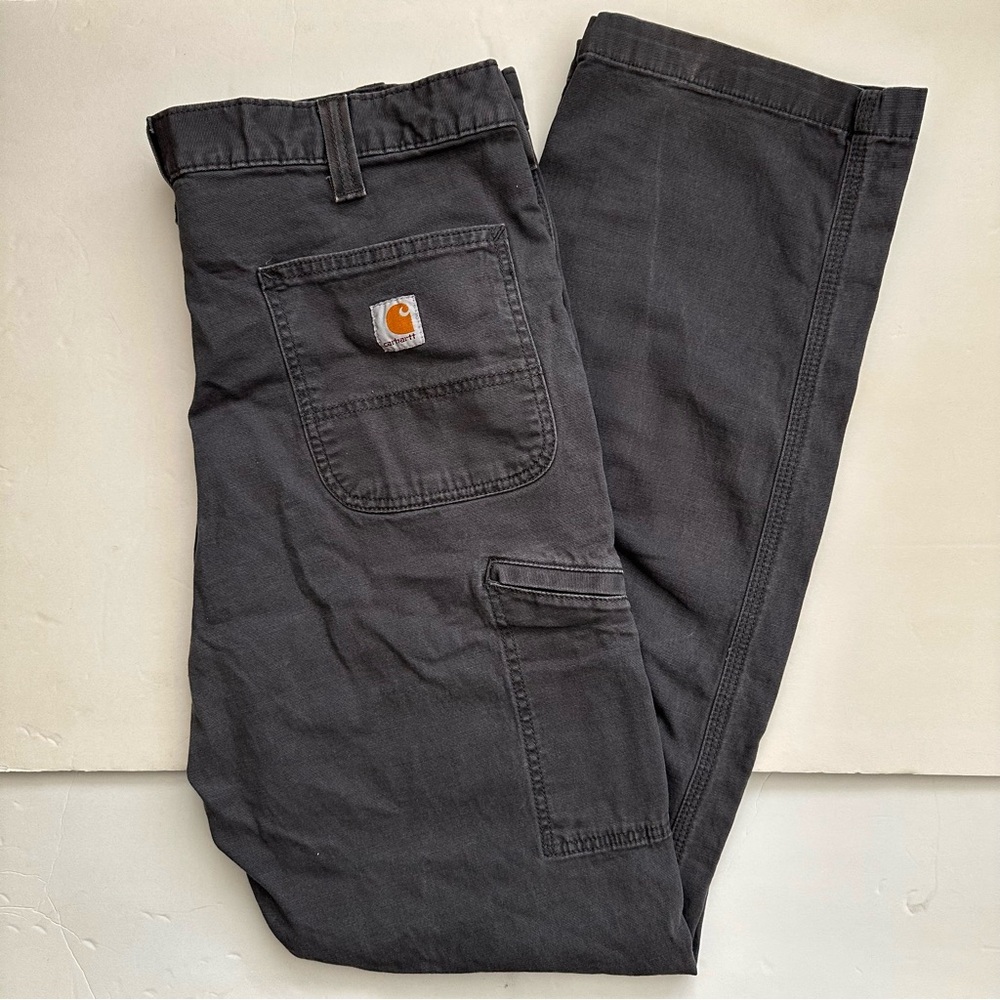 Carhartt Work Pants 36x34 Relaxed Fit Grey